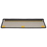 vidaXL Tapis d'escalier 20 pièces 65 x 21 x 4 cm Noir Bord rectangulaire