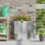 vidaXL Jardinière Argent 60 x 30 x 50 cm Acier galvanisé