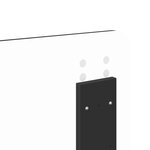 vidaXL Tête de lit Chêne noir 200 cm Bois d'ingénierie