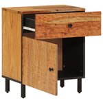 vidaXL Table de chevet 50x33x60 cm bois d'acacia solide