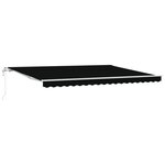 vidaXL Auvent Rétractable Automatique Noir 450x350 cm