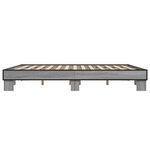 vidaXL Cadre de lit sans matelas sonoma gris 180x200 cm