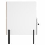 vidaXL Tables de chevet 2 Pièces blanc 40x35x47 5 cm bois d’ingénierie