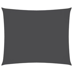 vidaXL Voile de parasol tissu oxford rectangulaire 4x5 m anthracite
