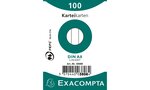 ETUI de 100 Fiches BRISTOL A8 55x74 mm Blanc Ligné x 48 EXACOMPTA