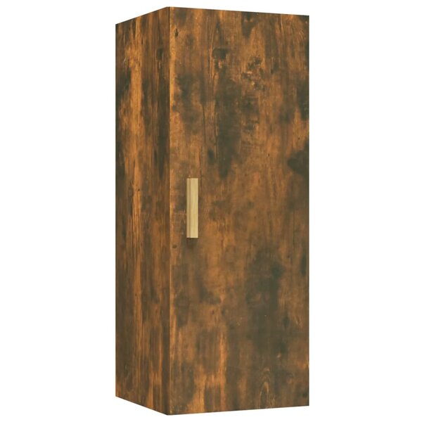 vidaXL Armoire murale Chêne fumé 34 5x34x90 cm Bois d'ingénierie