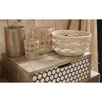 Corbeille ronde en palmier naturel (lot de 3)