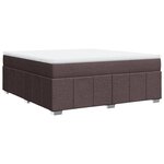 vidaXL Sommier à lattes de lit avec matelas Marron foncé 180x200 cm