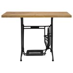 vidaXL Table console avec machine à coudre 110x40x75 cm