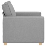 vidaXL Canapé Fauteuil Gris Nuage 60 cm Tissu
