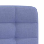 vidaXL Chaises à manger lot de 4 bleu jean tissu