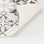 Tapis en vinyle vintage persan rouge 140 x 70 cm
