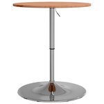 vidaXL Table de bar Ø60x89 5 cm bois massif de hêtre