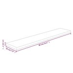 vidaXL Panneau d'étagère 80x20x2 5 cm Bois de chêne massif non traité
