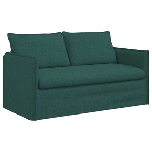 vidaXL Canapé Vert foncé 156 x 82 x 85 cm tissu