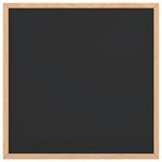 vidaXL Tableau noir avec cadre bois de pin massif noir 40x40 cm