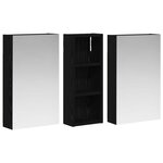 vidaXL Ensemble de Meubles de Salle de Bain 3 Pièces 80 x 10 5 x 50 cm
