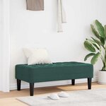 vidaXL Banc Vert foncé 113 x 57 x 39 cm Velours