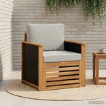 vidaXL Sofa de milieu extérieur Naturel