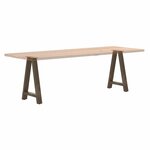 vidaXL Pieds de table à manger en forme de A  2 pièces  50 x (72-73) cm  acier