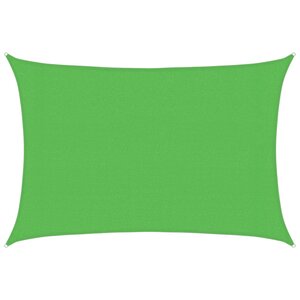 vidaXL Voile d'ombrage 160 g/m² Vert clair 3x4 m PEHD