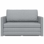vidaXL Canapé-Lit Gris clair 124 x 71 x 78 cm Velours
