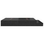 vidaXL Cadre de lit de rangement Chêne noir 180x200 cm