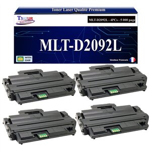T3AZUR -4x Toners compatibles avec Samsung MLT-D2092L MLTD2092L pour Samsung SCX4825FN SCX4826FN SCX4828FN SCX4828FNK SCX4828FNKG SCX4828HN SCX4829FD