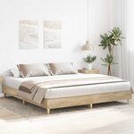 vidaXL Cadre de lit sans matelas chêne sonoma 160x200 cm