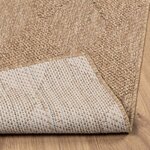 vidaXL Tapis de surface Carré HUARTE Naturel 200 x 200 cm Polyester