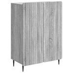 vidaXL Buffet Sonoma gris 66 x 34 5 x 92 cm Bois d'ingénierie