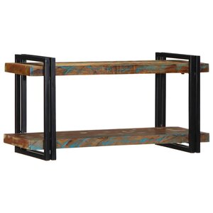 vidaXL Étagère murale multicolore bois massif récupération