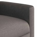 vidaXL Fauteuil de massage inclinable Taupe Tissu