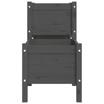 vidaXL Jardinière Gris 178 5x44x75 cm Bois massif de pin