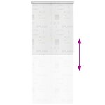 vidaXL Store roulant de douche 80x240 cm Éclaboussures