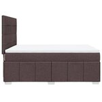 vidaXL Sommier à lattes de lit avec matelas Marron foncé 160x200 cm