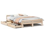 vidaXL Cadre de lit sans matelas 150x200 cm bois de pin massif