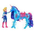 Spin Master 6072676 - Unicorn Academy - L'ecole des licornes - Licorne River + Poupée Isabel