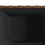 vidaXL Jardinière marron 36x30x32 cm résine tressée