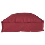 vidaXL Coussin pour banc de palette Bordeaux 100 x 40 x 8 cm