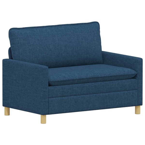 vidaXL Canapé Bleu 126 x 81 x 87 5 cm Tissu