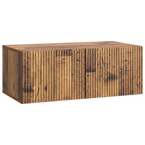 vidaXL Meuble TV mural 78 5 x 41 x 30 cm Bois ancien Bois d'ingénierie