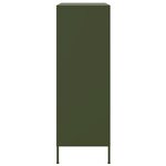vidaXL Buffet haut vert olive 68x39x113 cm acier