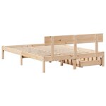 vidaXL Cadre de lit sans matelas 140x200 cm bois massif de pin