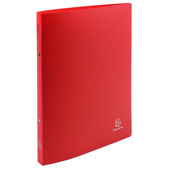 Classeur 2 Anneaux 15mm Polypropylène Opak - A4 - Rouge - X 25 - Exacompta