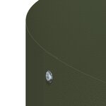 vidaXL Pot en métal vert olive Vert olive Métal Moyen Jardinières