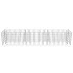 vidaXL Lit surélevé à gabion Acier galvanisé 270x50x50 cm