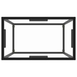 vidaXL Table console Transparent 60x35x75 cm Verre trempé