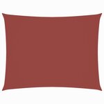 vidaXL Voile de parasol tissu oxford rectangulaire 2x4 m terre cuite