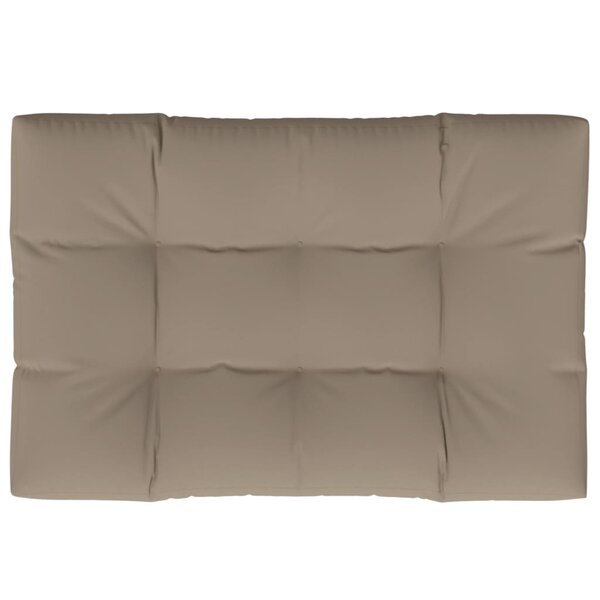 vidaXL Coussin de palette taupe 120x80x12 cm tissu